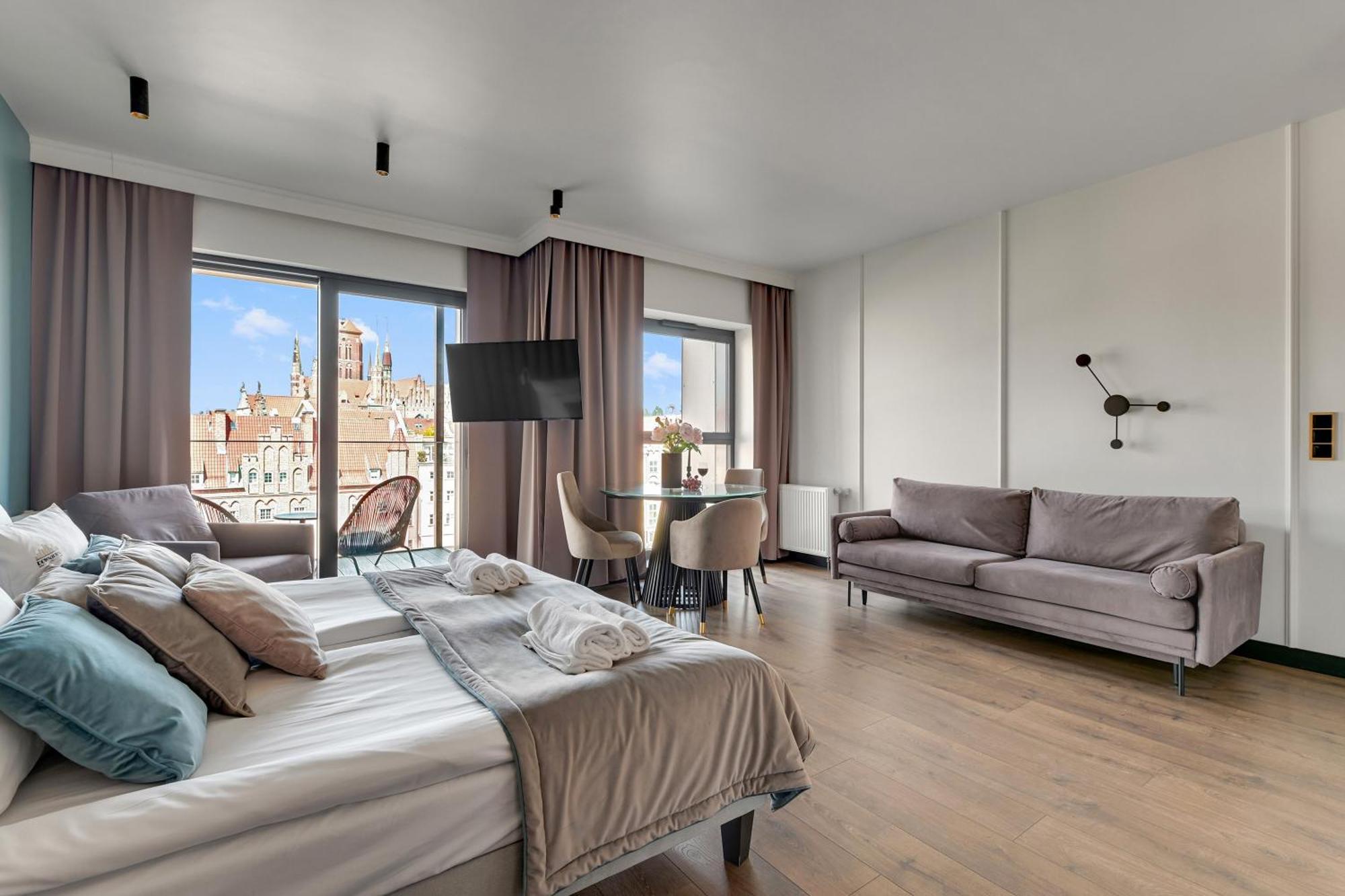 Deo Plaza Riverside & Radisson Spa By Downtown Apartments Гданьск Номер фото